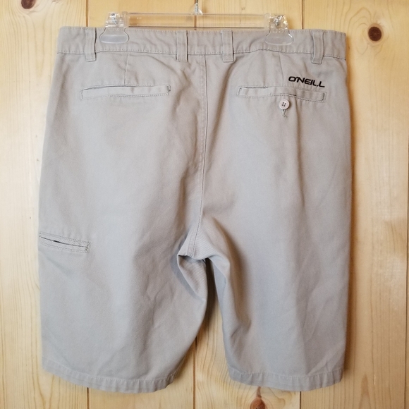 O'Neill Khaki Flat Front Chino Shorts - Picture 5 of 9